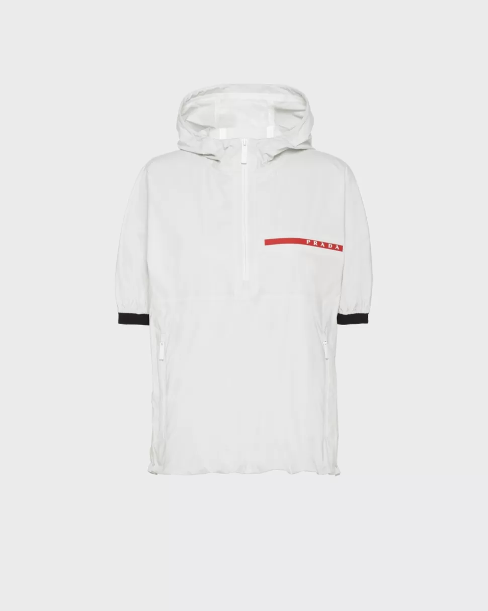 Store Prada Anorak Aus Light Re-nylon Lackrot