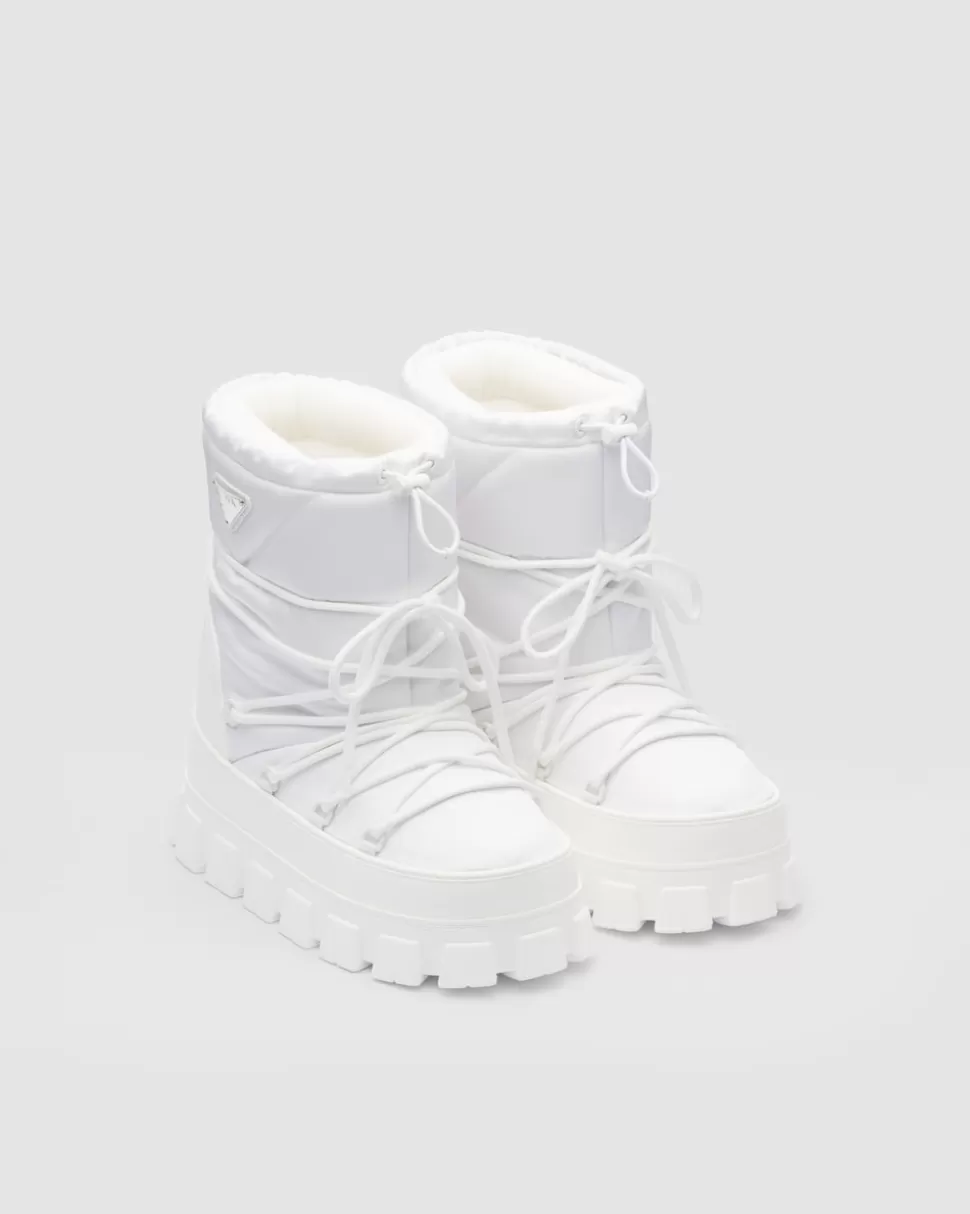 Cheap Prada Après-ski-stiefeletten Aus Gabardine-re-nylon Schwarz