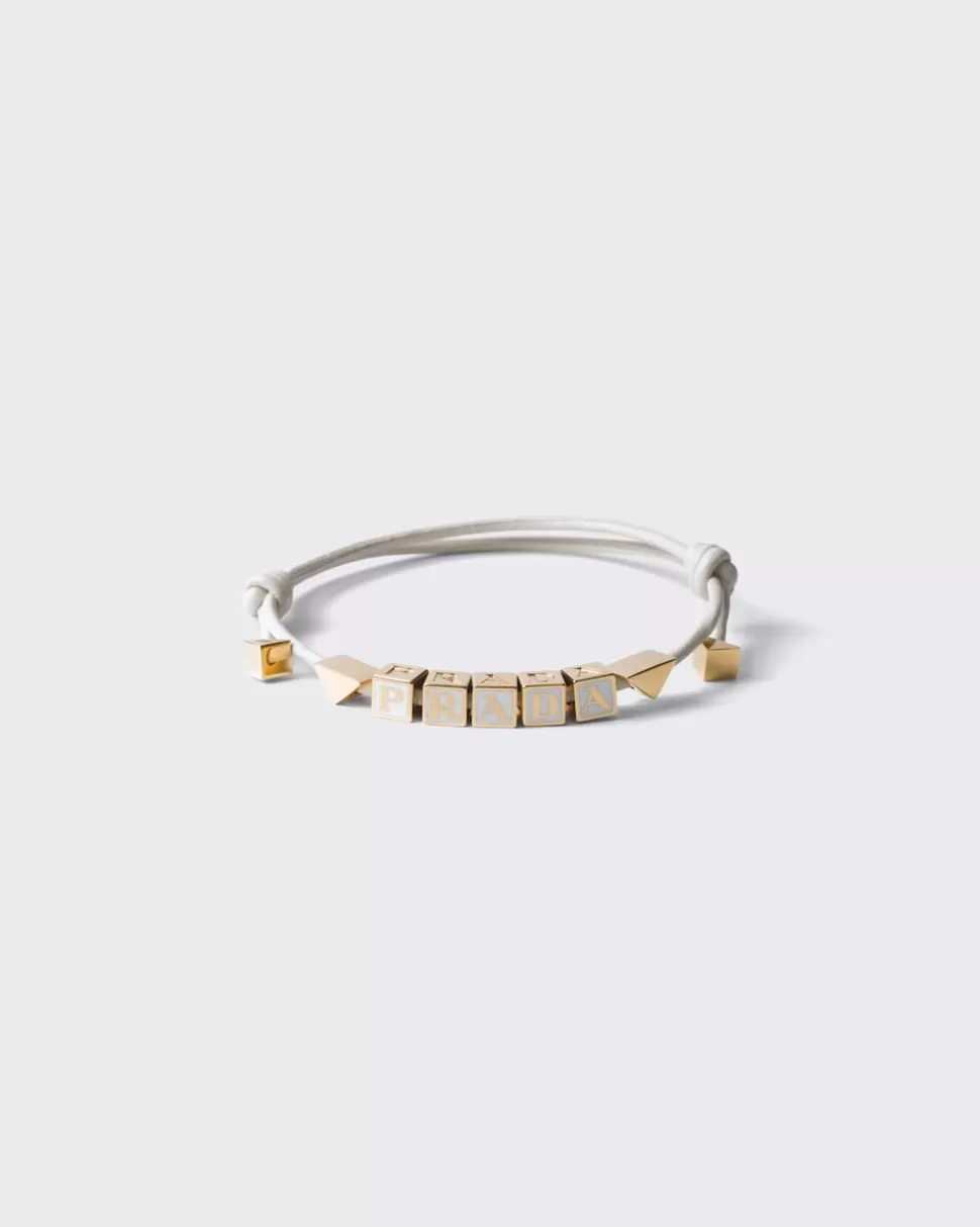 Cheap Prada Armband Aus Nappa-leder Schwarz