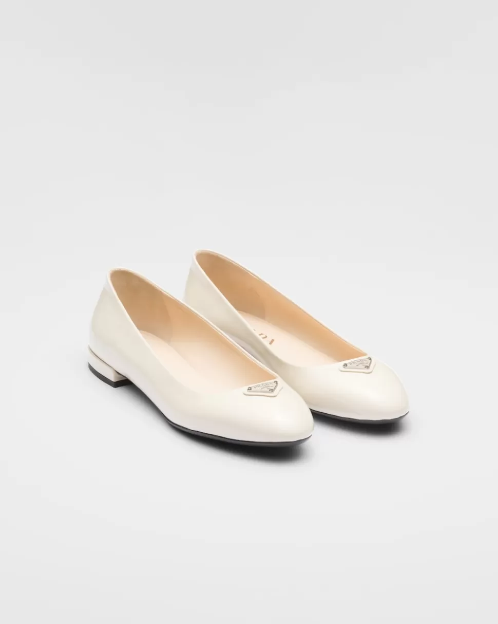 Flash Sale Prada Ballerinas Aus Lackleder Schwarz