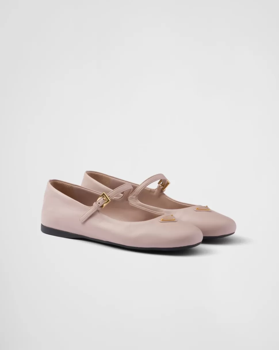 Clearance Prada Ballerinas Aus Nappa-leder Schwarz