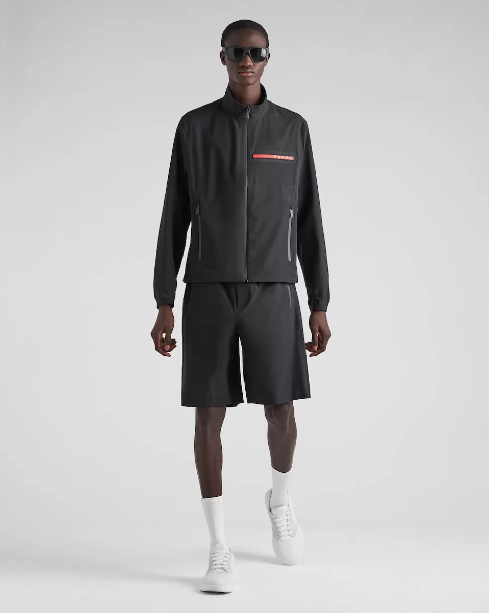 Cheap Prada Bermudas Aus Bi-stretch Light Schwarz