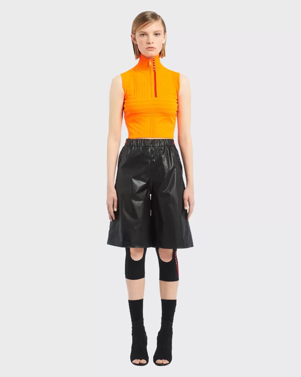 Fashion Prada Bermudas Aus Light Re-nylon Schwarz