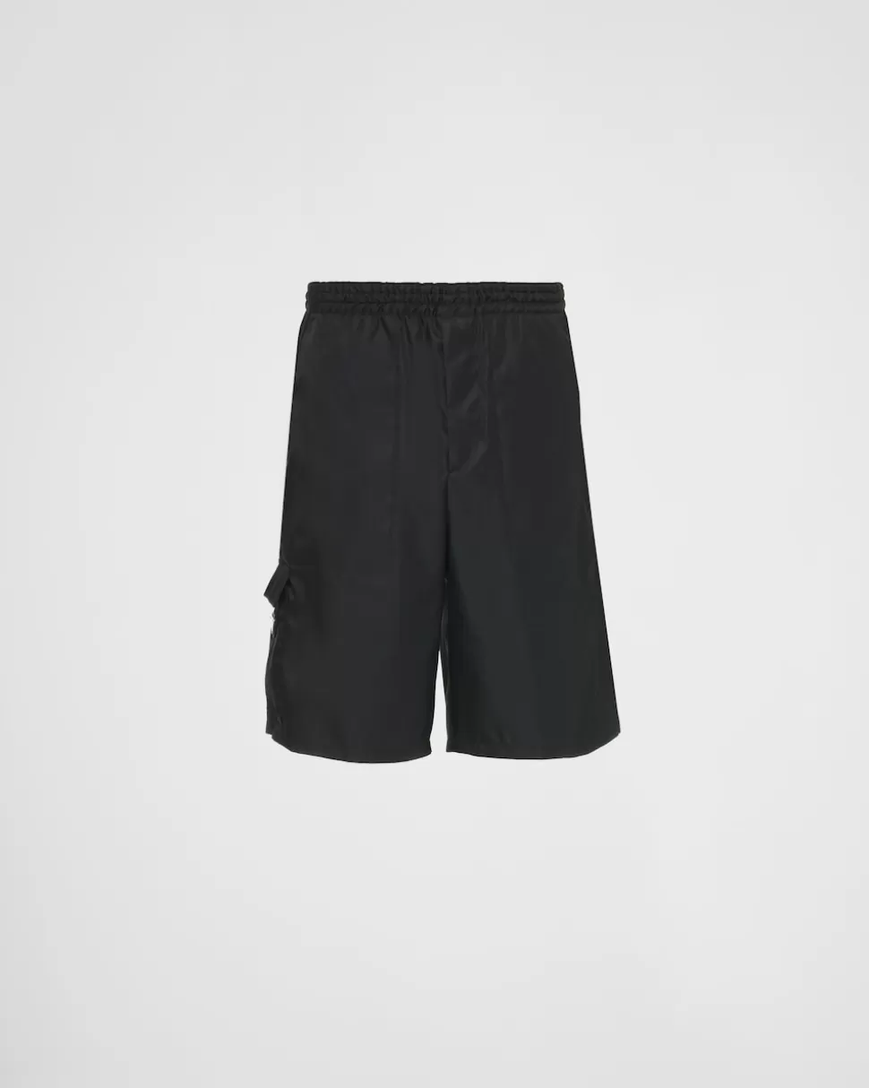 Discount Prada Bermudas Aus Re-nylon Schwarz