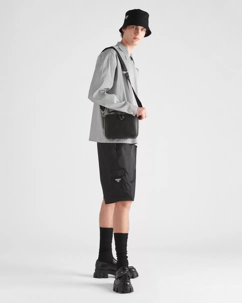 Discount Prada Bermudas Aus Re-nylon Schwarz