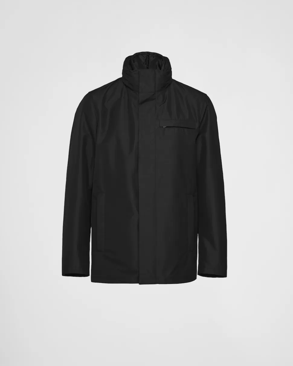 Outlet Prada Blousonjacke Aus Funktionsgewebe Schwarz