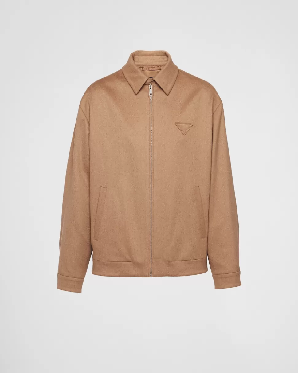 Cheap Prada Blousonjacke Aus Kamelhaar Kamelbraun