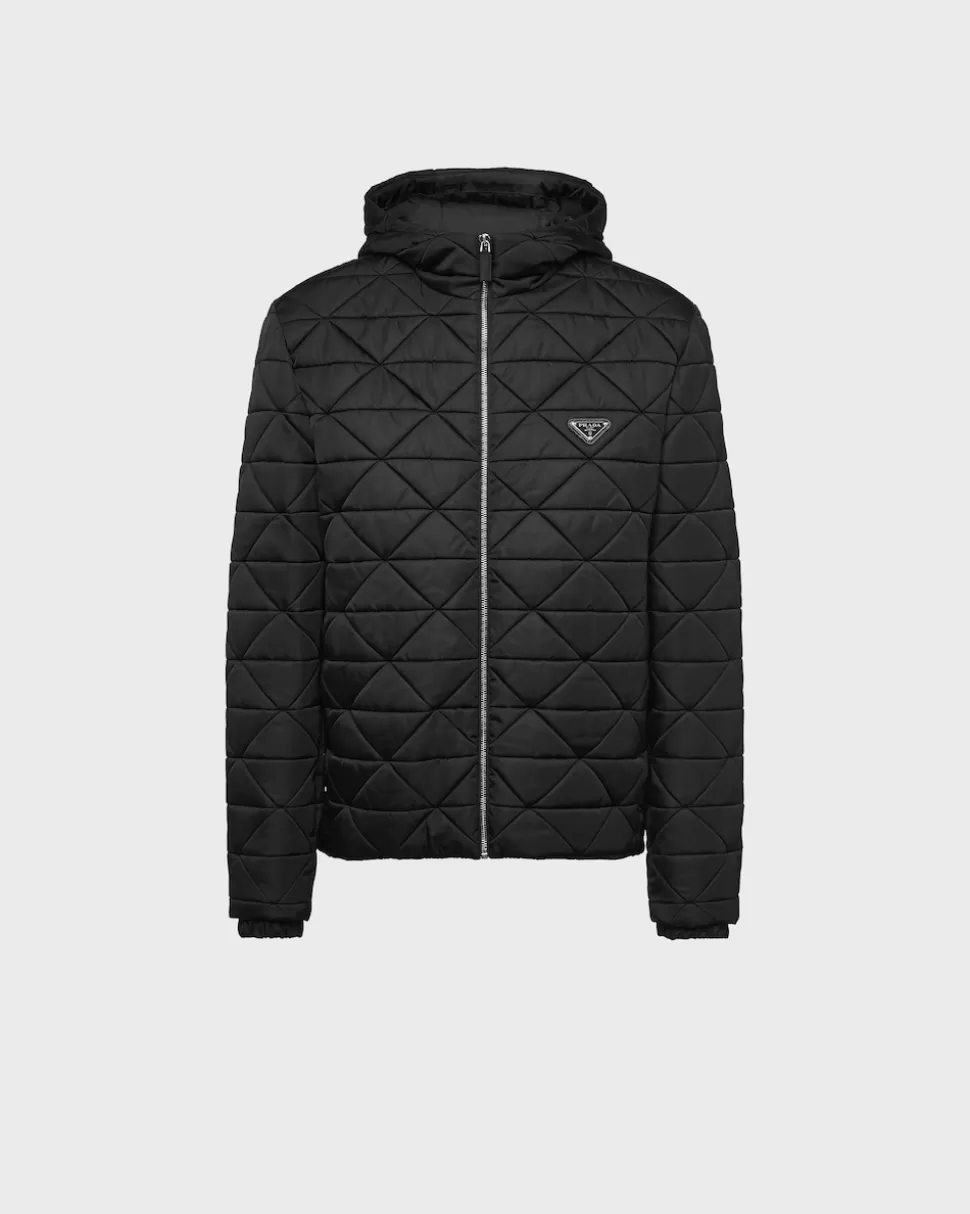Shop Prada Blousonjacke Aus Re-nylon Schwarz