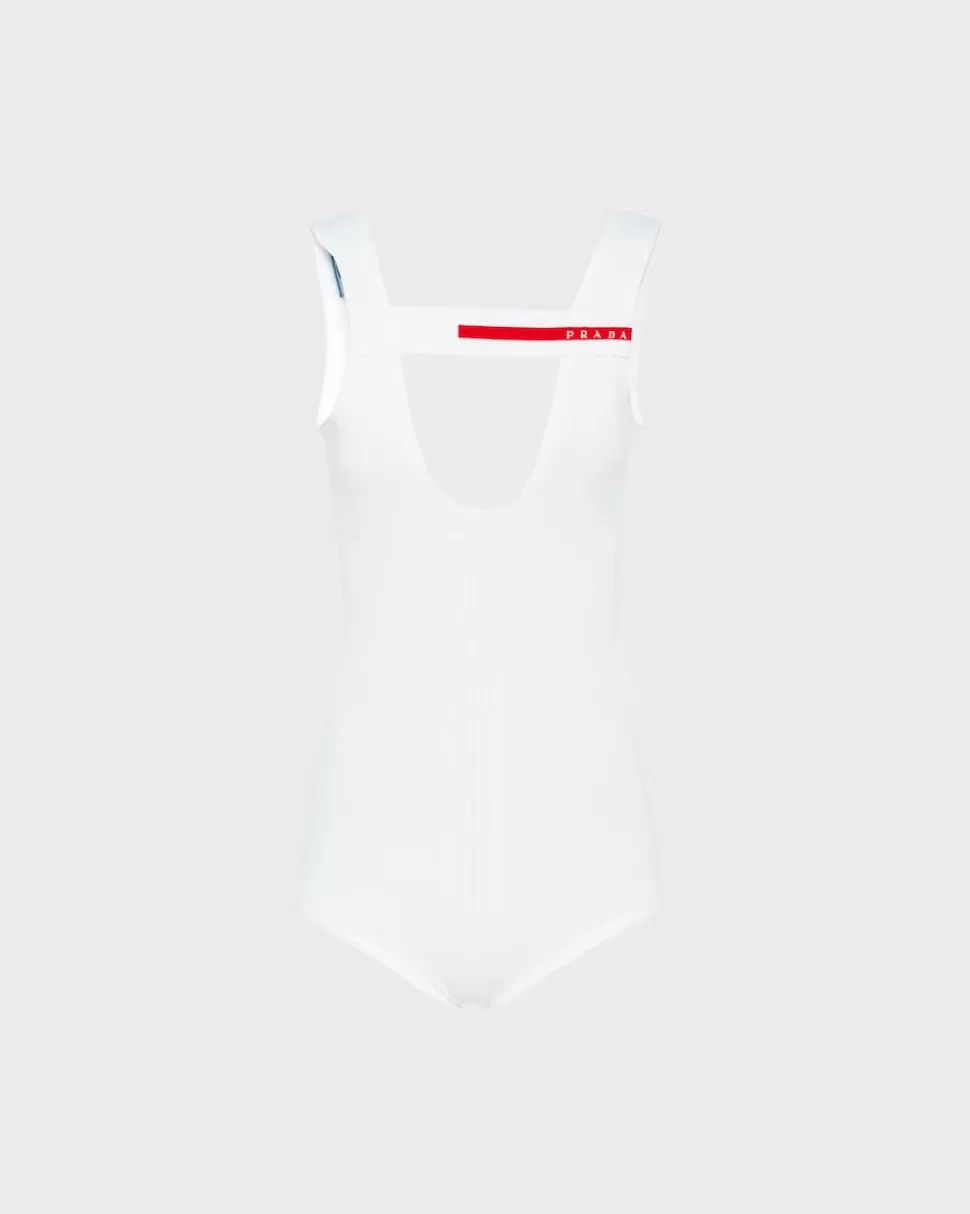 Cheap Prada Body Aus Polyester Weiss/Weiss