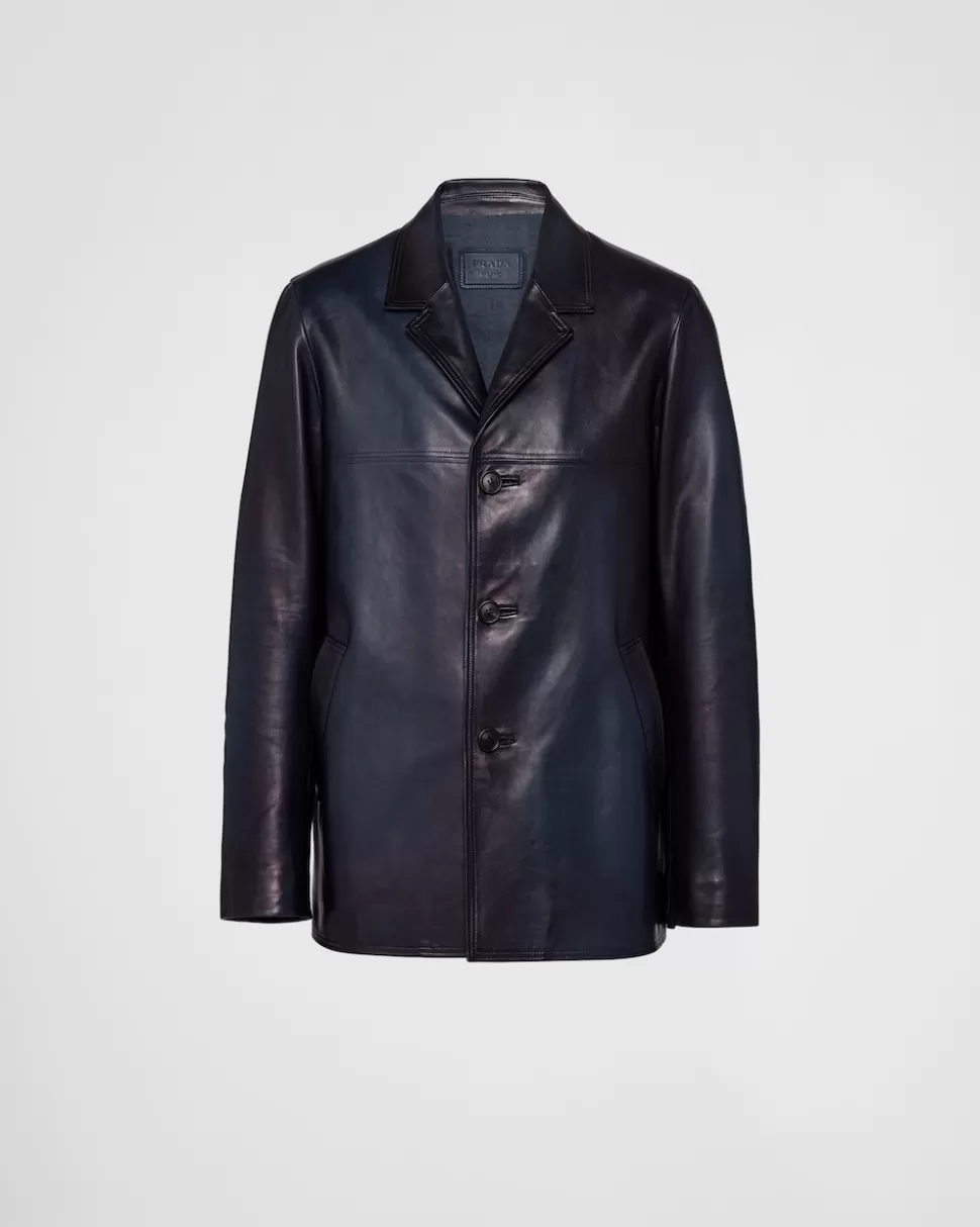 Hot Prada Cabanjacke Aus Nappa-leder Ostseeblau