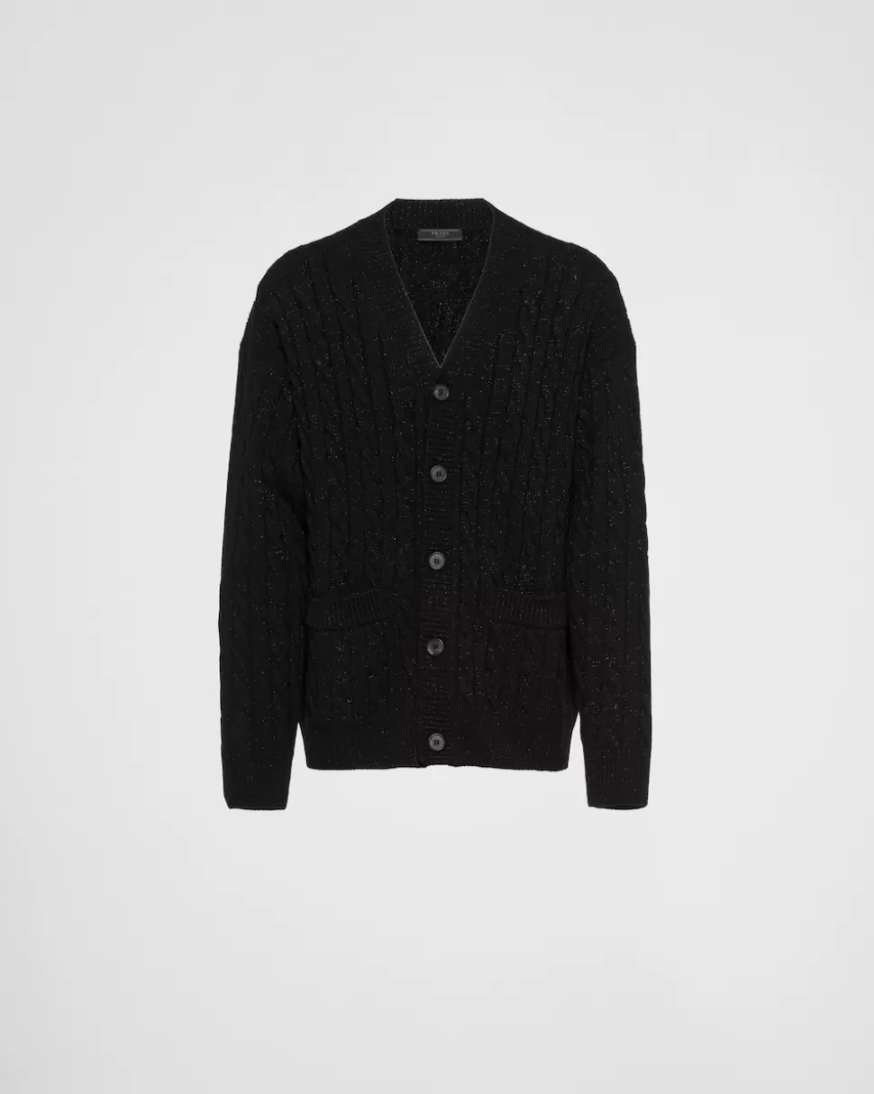 Best Prada Cardigan Aus Wolle Und Kaschmir Schwarz