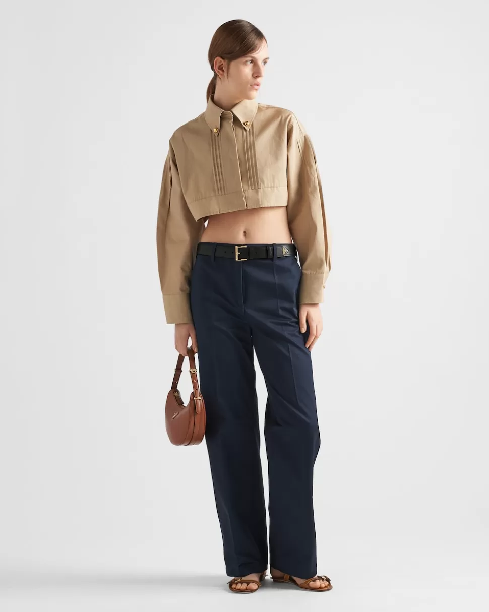 Online Prada Chino-hose Blau