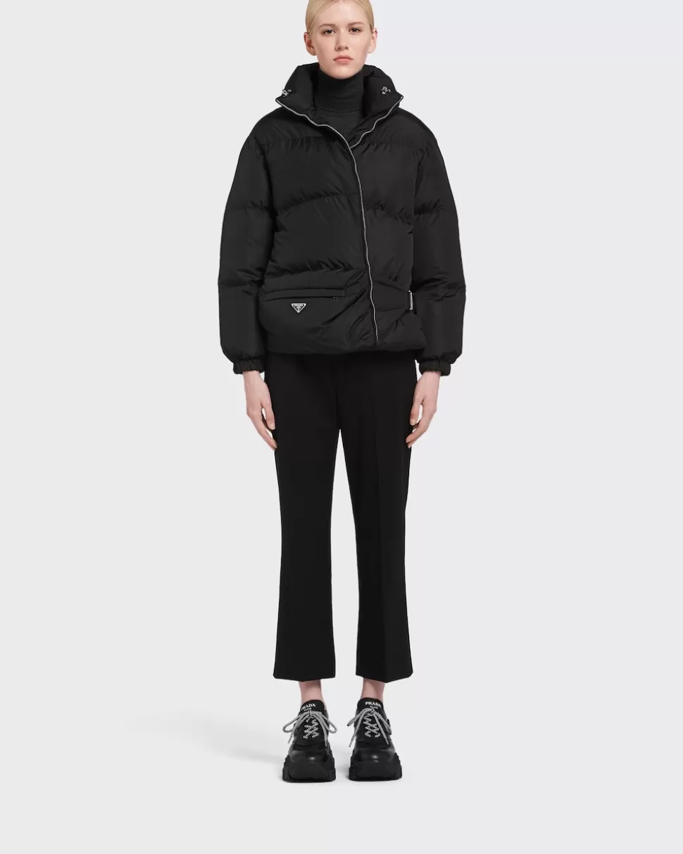 Flash Sale Prada Daunenjacke Aus Light Re-nylon Schwarz