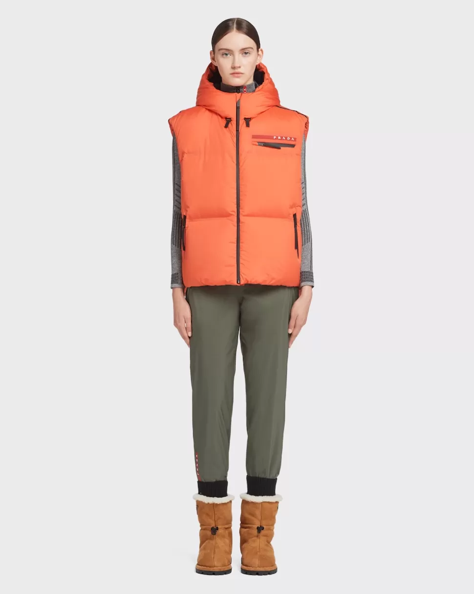 Hot Prada Daunenweste Aus Technischem Nylon Orange