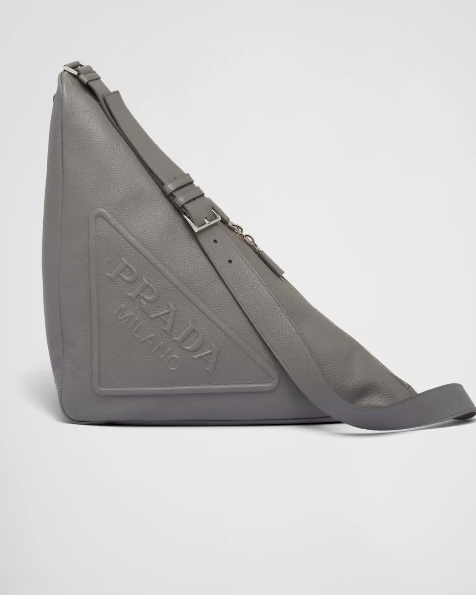 Hot Prada Dreieckige Tasche Aus Leder Schwarz