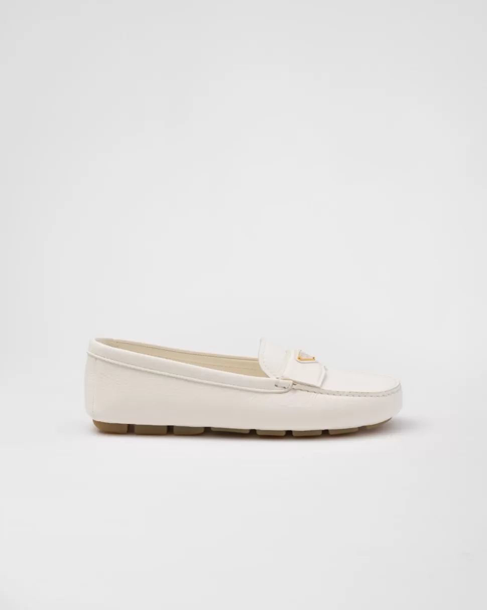 Cheap Prada Driving-schuhe Aus Leder Natur