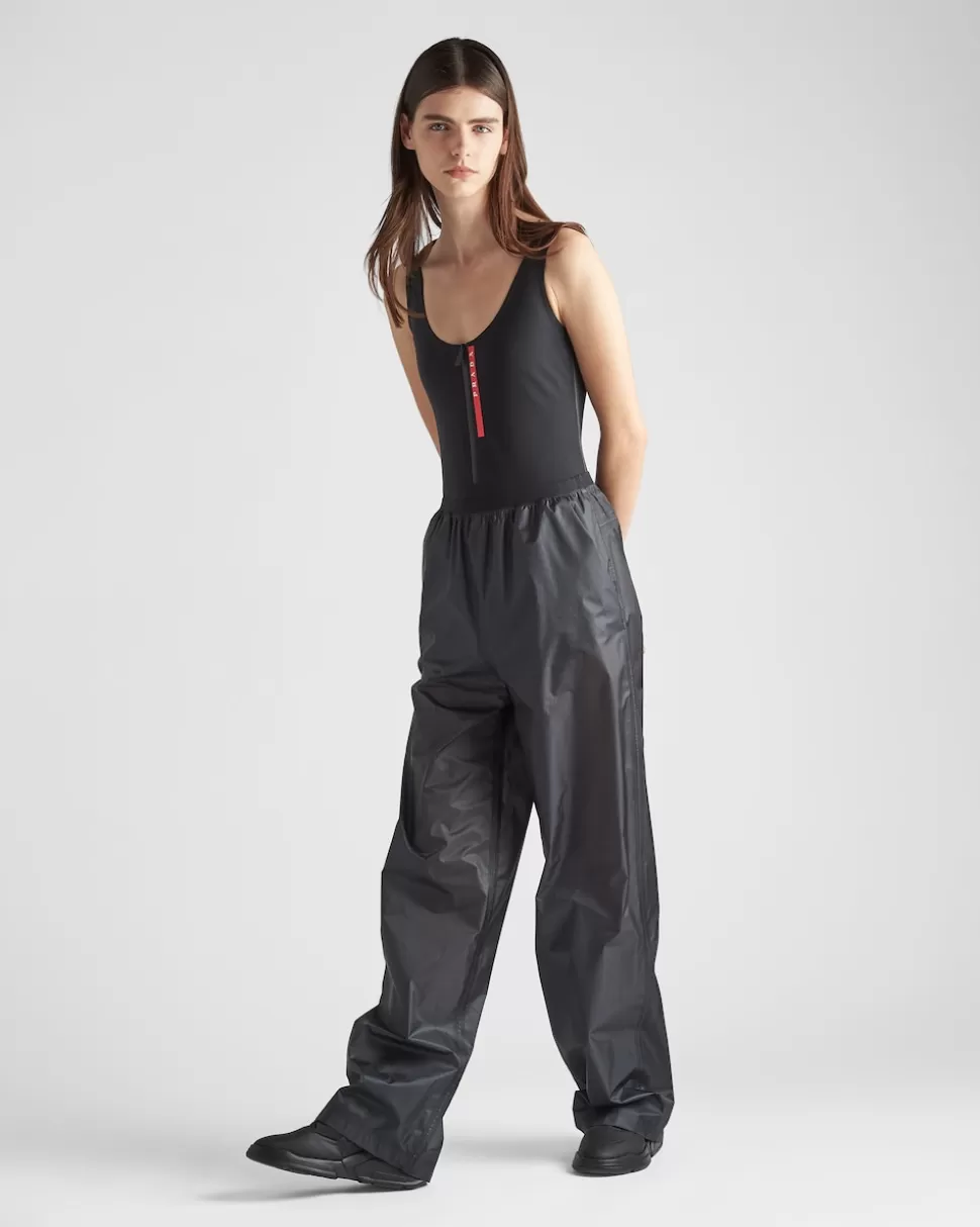 Cheap Prada Einteiliger Badeanzug Aus Stretch-jersey Schwarz