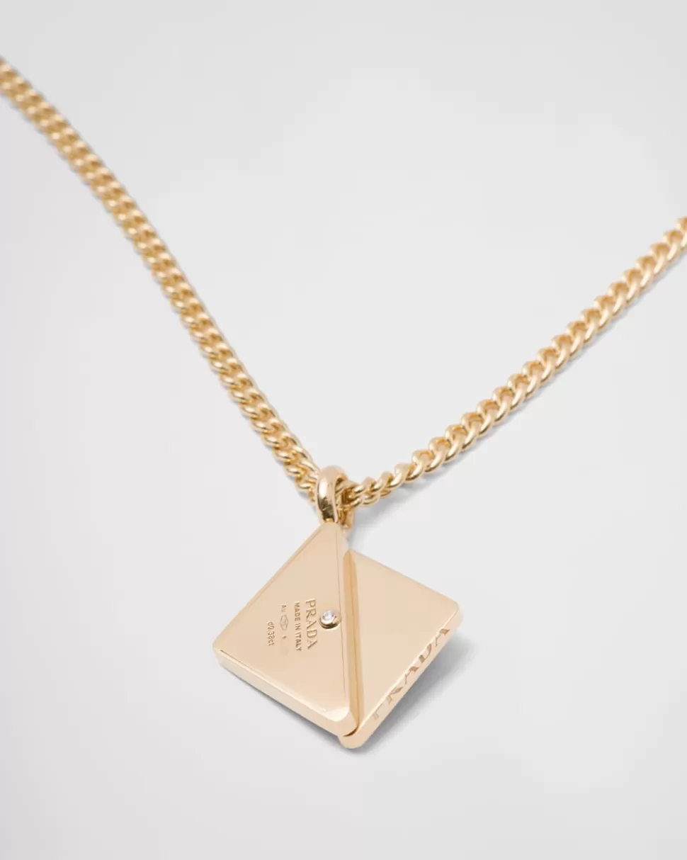 Hot Prada Eternal Gold Halskette Mit Anhänger Aus Gelbgold Mit Diamanten Und Onyx Gold/Zwiebel/Weiß