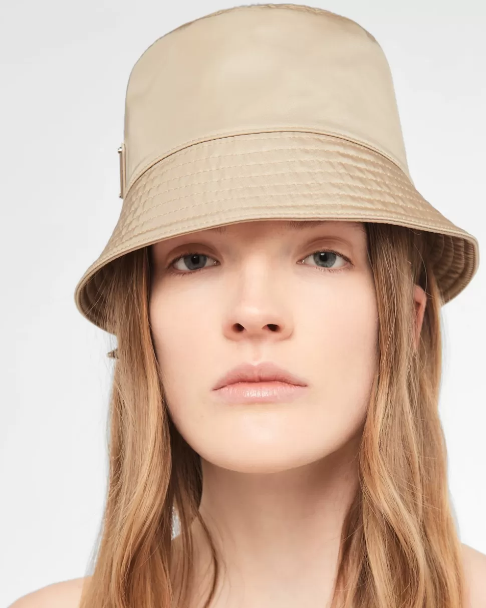 Fashion Prada Fischerhut Aus Re-nylon Schwarz