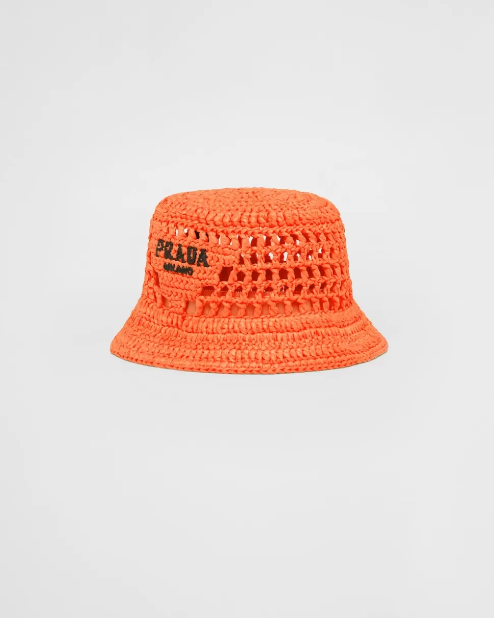 Fashion Prada Fischerhut Aus Webstoff Schwarz