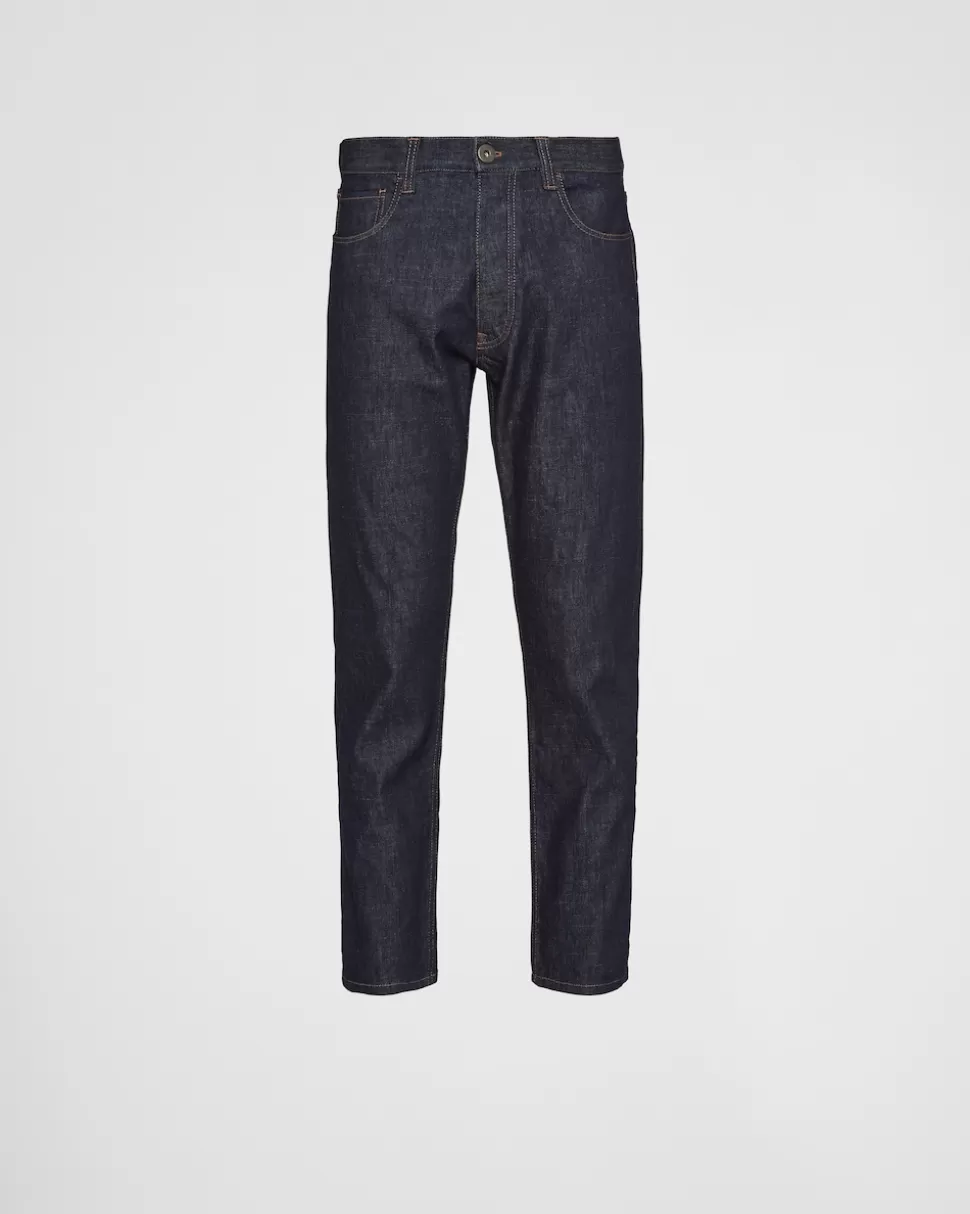 Online Prada Five-pocket-jeans Aus Comfort Denim Blau
