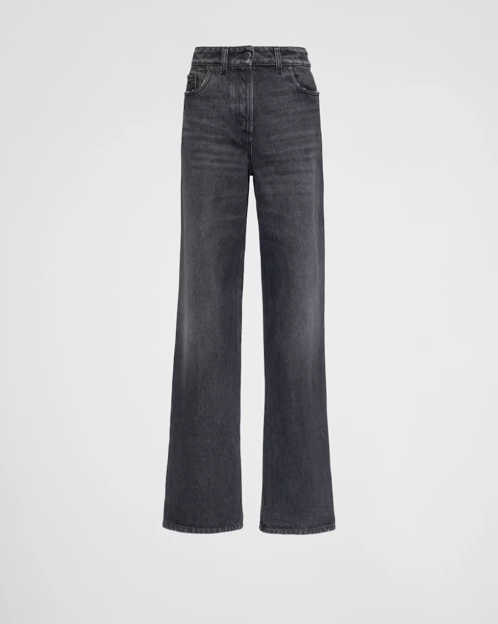 New Prada Five-pocket-jeans Aus Denim Schwarz
