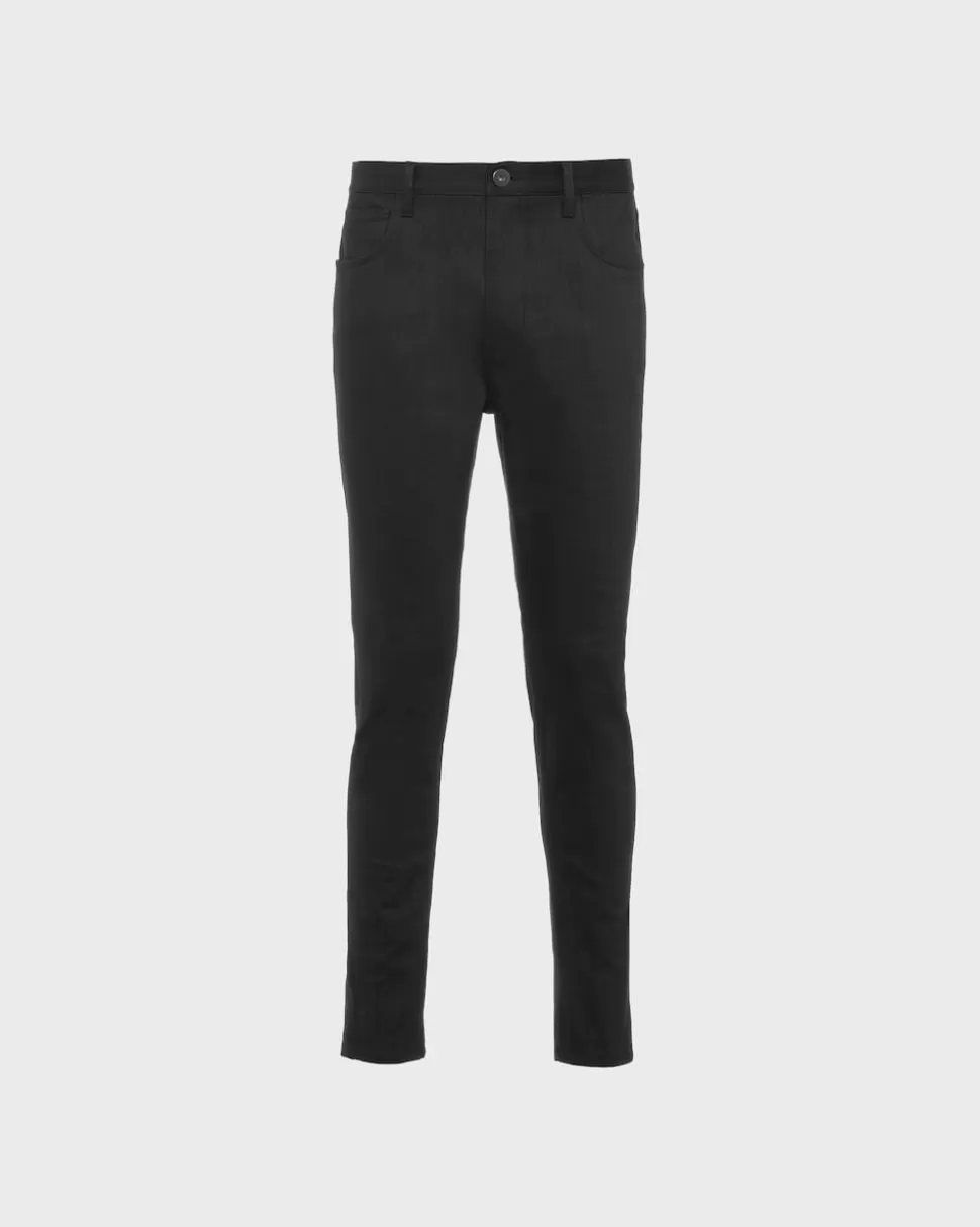 New Prada Five-pocket-jeans Aus Stretch-denim Schwarz