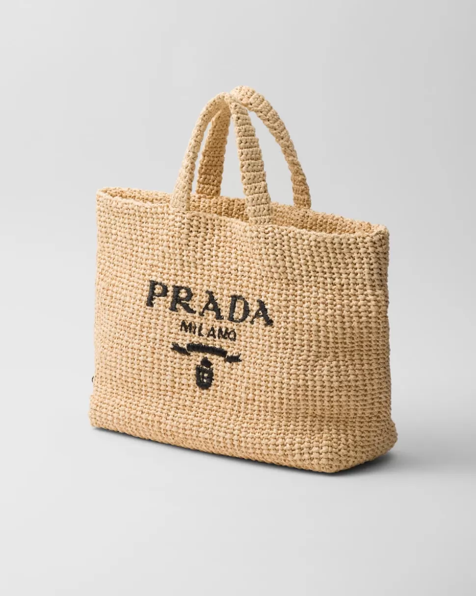 Shop Prada Gehäkelte Tote Bag Natur