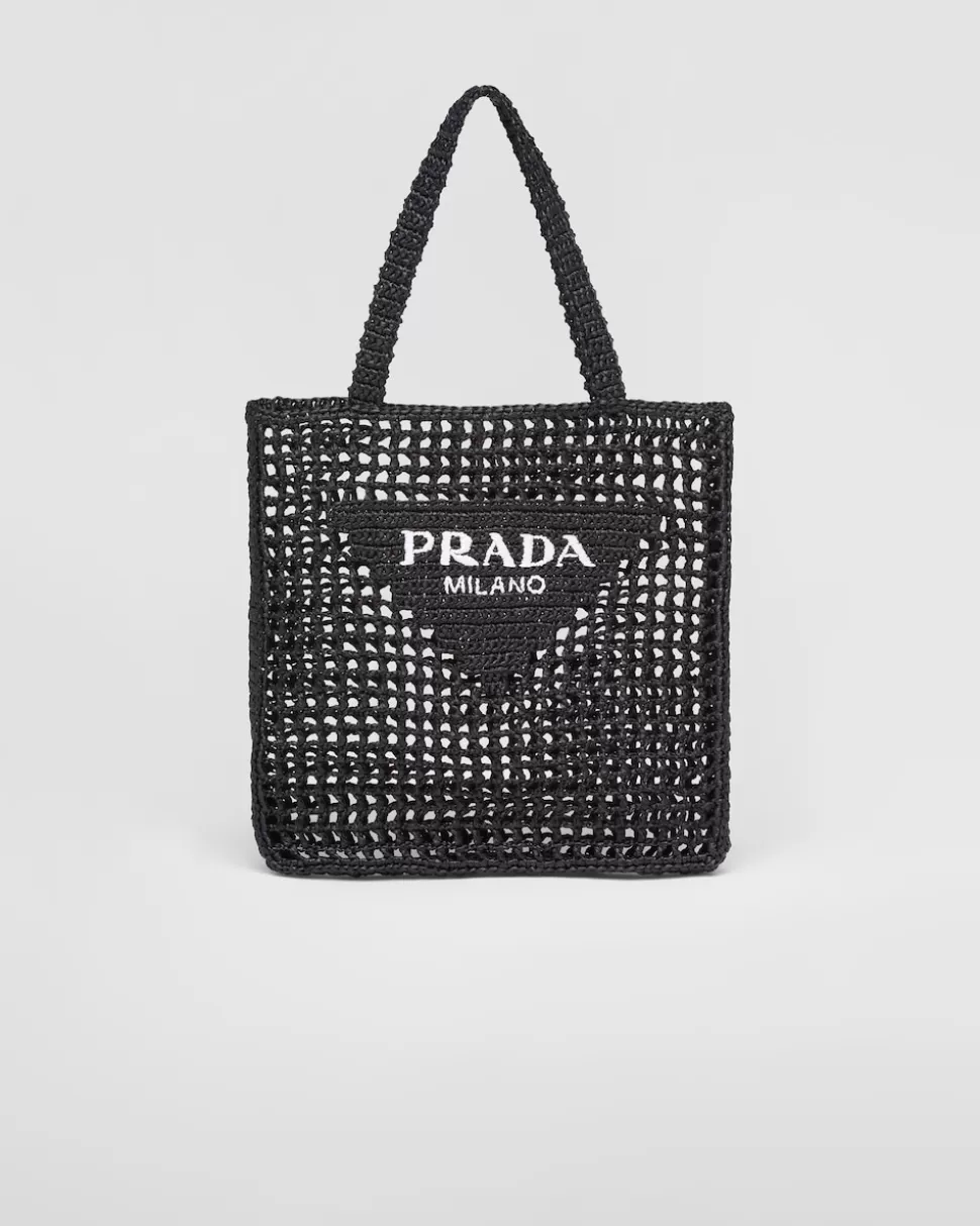Flash Sale Prada Gehäkelte Tote Bag Schwarz