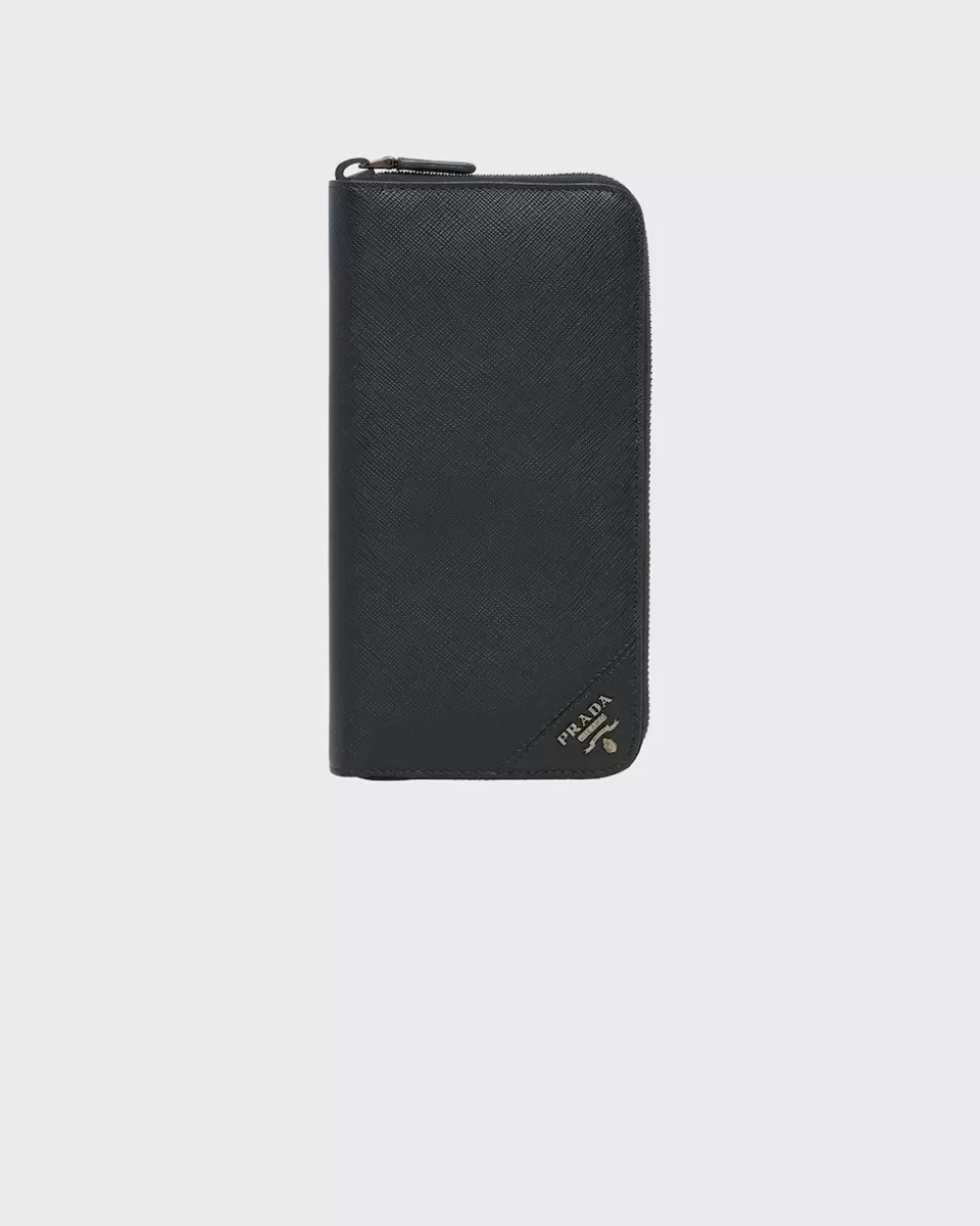 Flash Sale Prada Geldbeutel Aus Saffiano Leder Schwarz