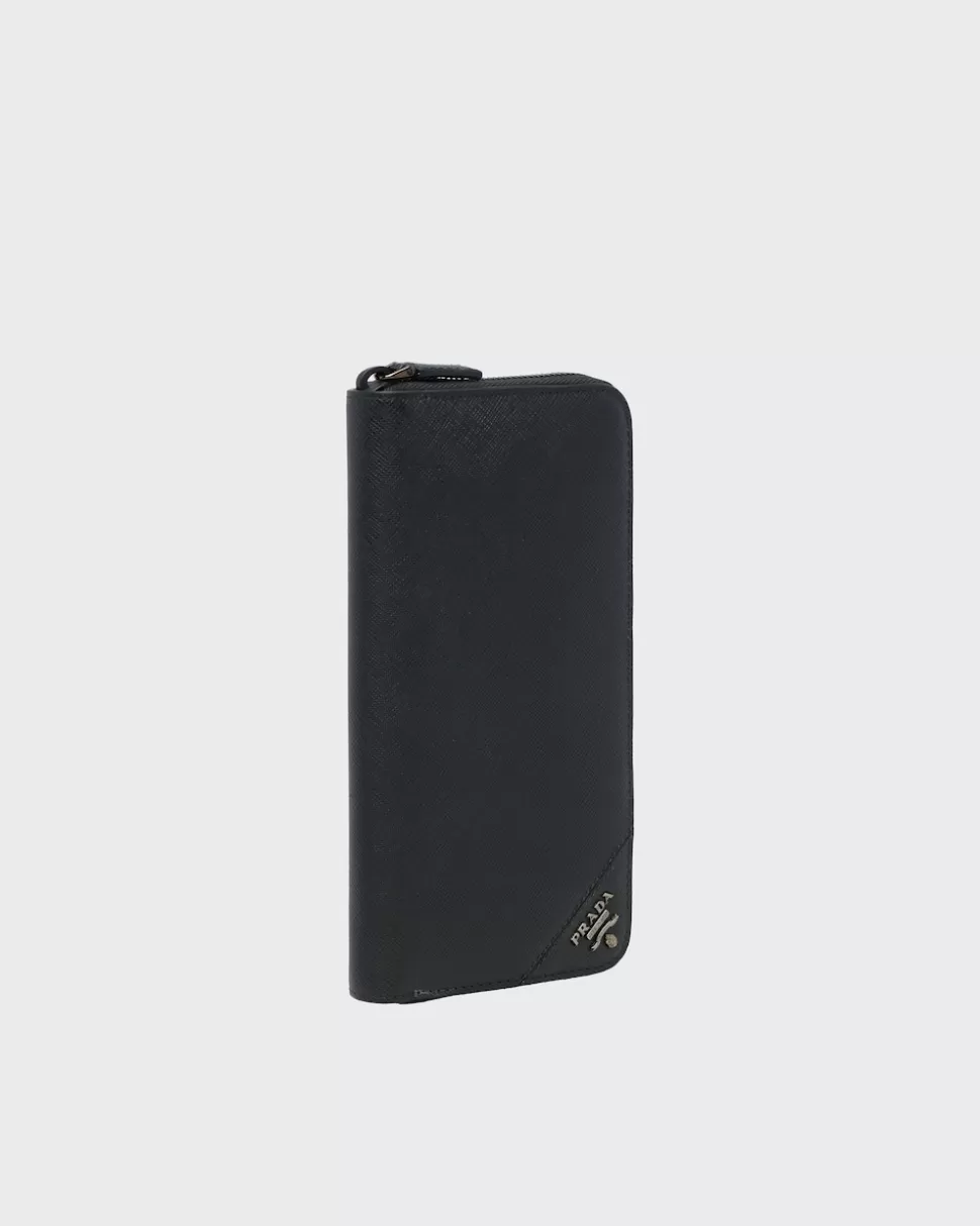Flash Sale Prada Geldbeutel Aus Saffiano Leder Schwarz