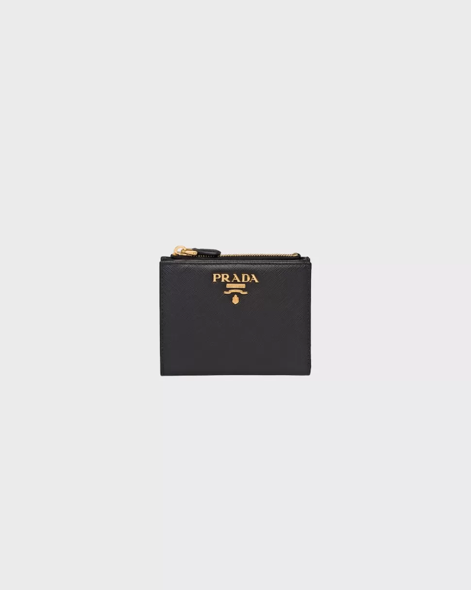 Store Prada Geldbeutel Aus Saffiano Leder Schwarz