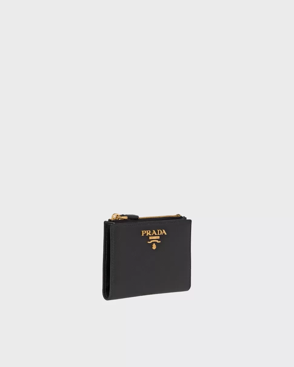 Store Prada Geldbeutel Aus Saffiano Leder Schwarz