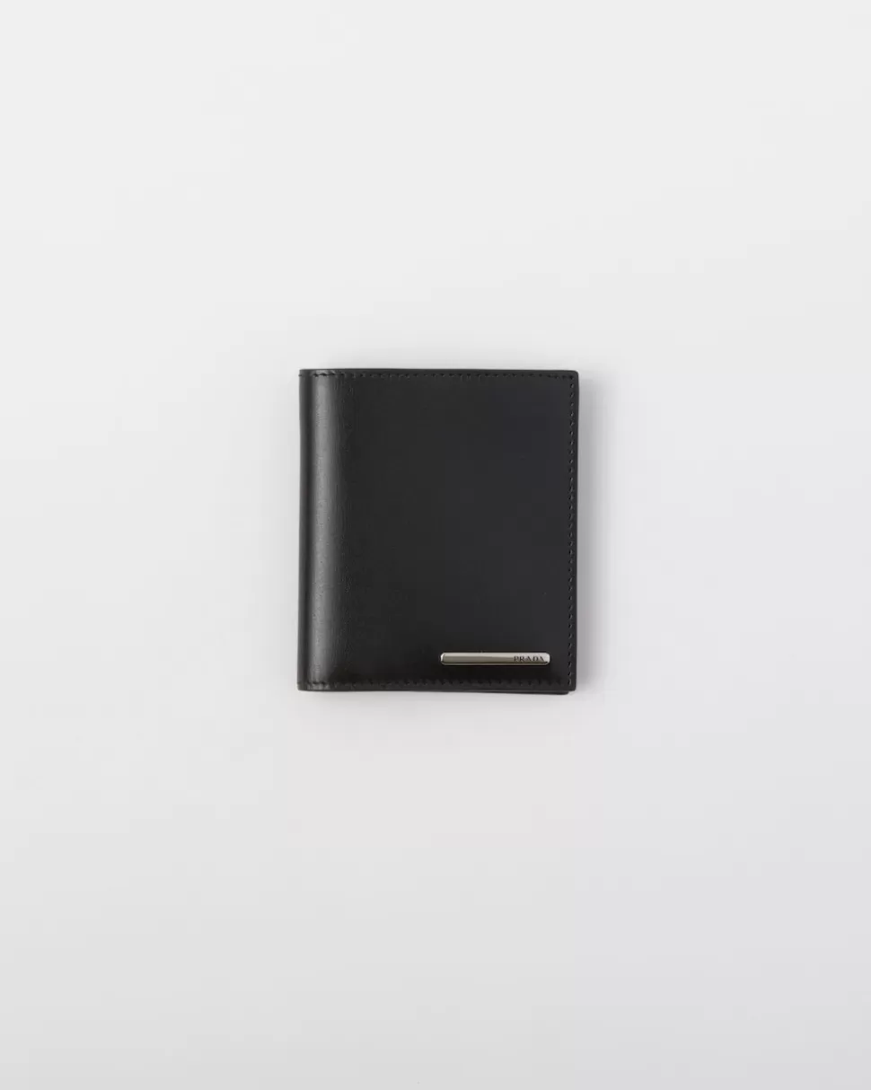 Fashion Prada Geldbörse Aus Leder Schwarz