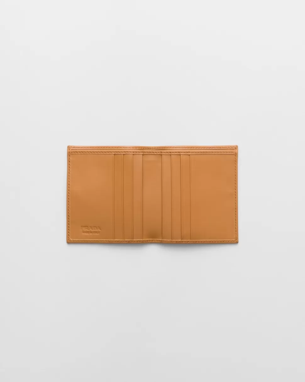Flash Sale Prada Geldbörse Aus Re-nylon Militärgrün/Karamell