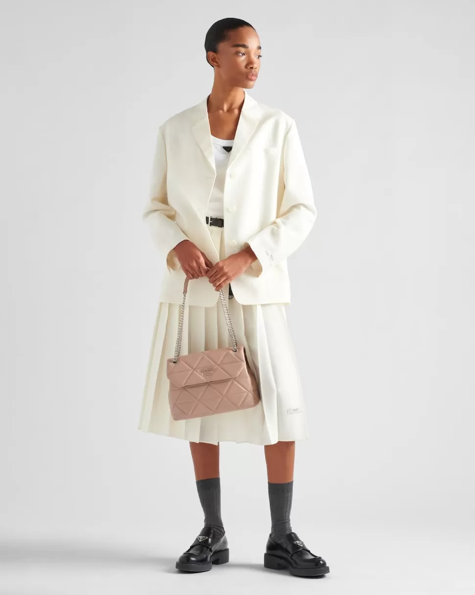 Shop Prada Große Spectrum Tasche Aus Nappa-leder Puder