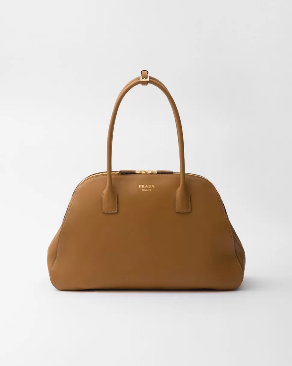 Shop Prada Große Tote Bag Karamell