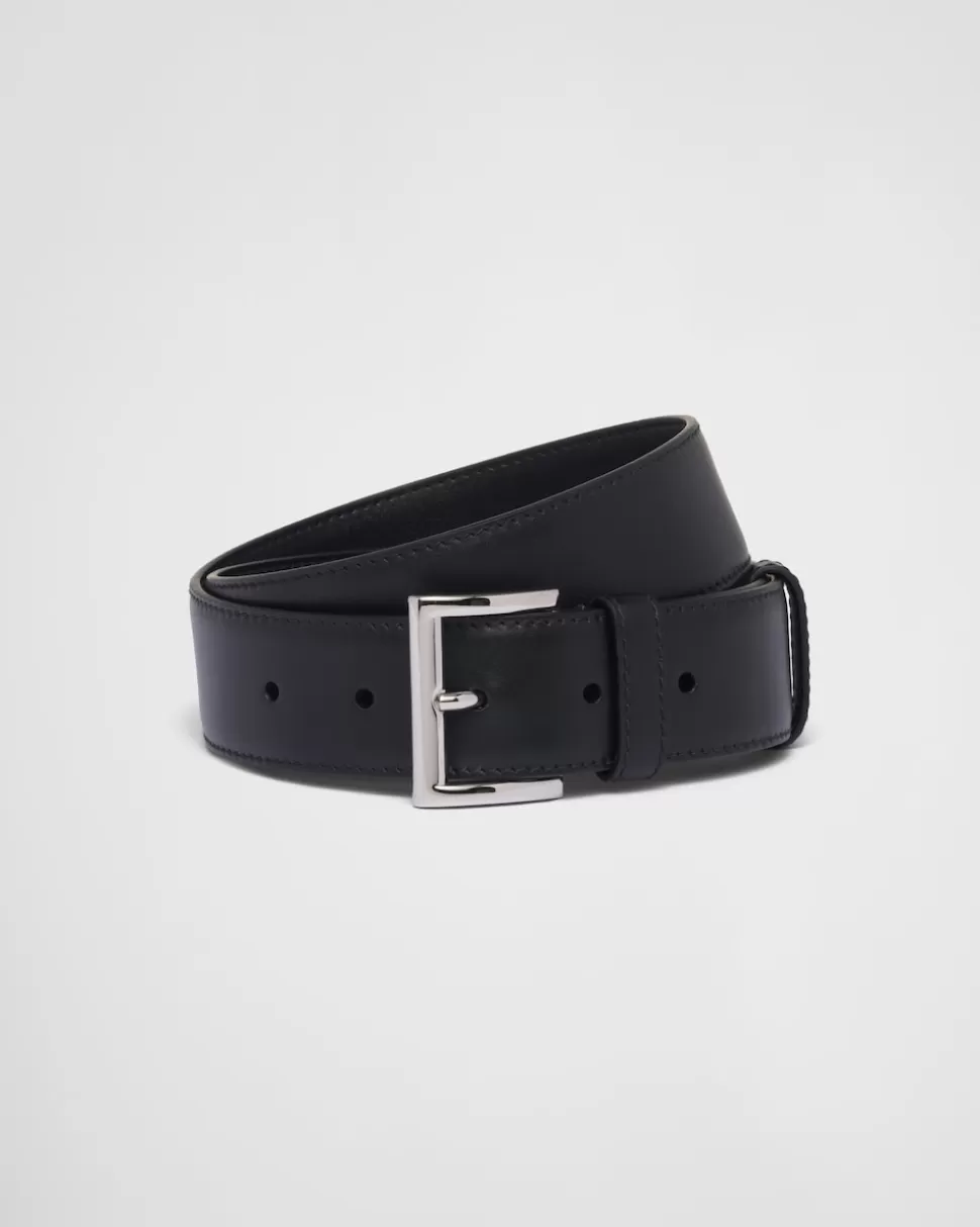 Hot Prada Gürtel Aus Leder Schwarz