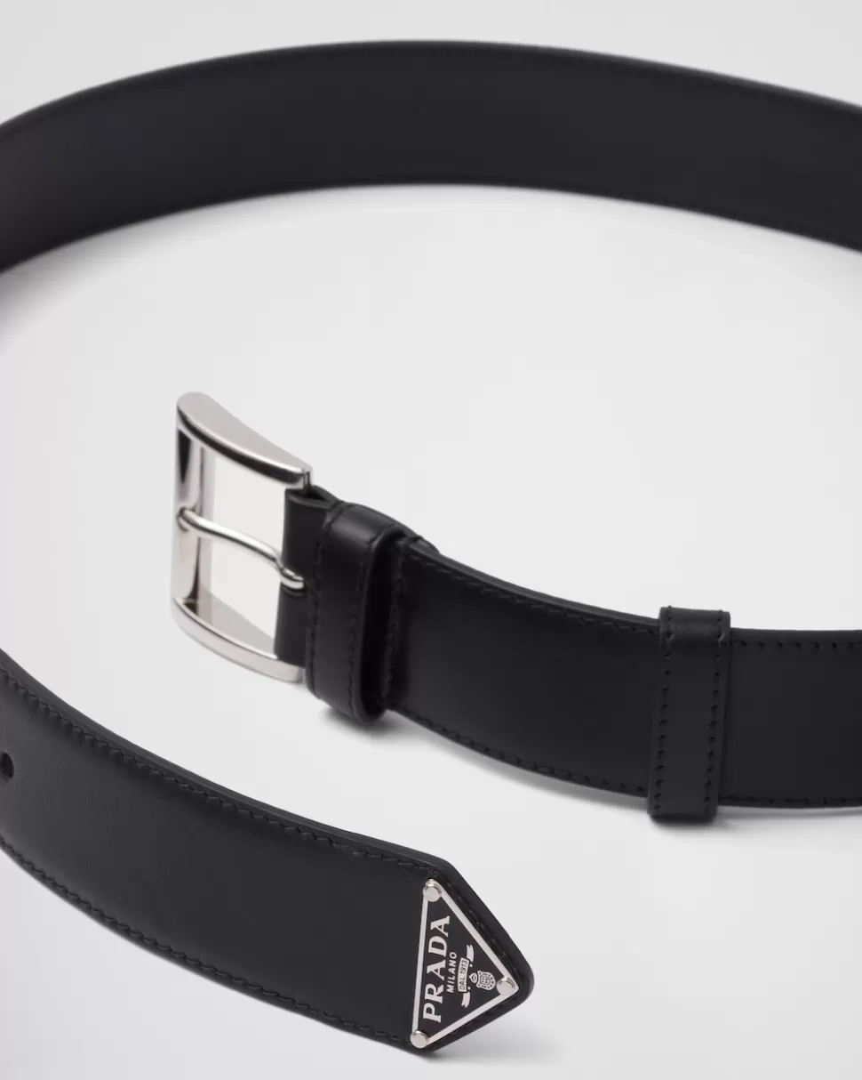 Hot Prada Gürtel Aus Leder Schwarz