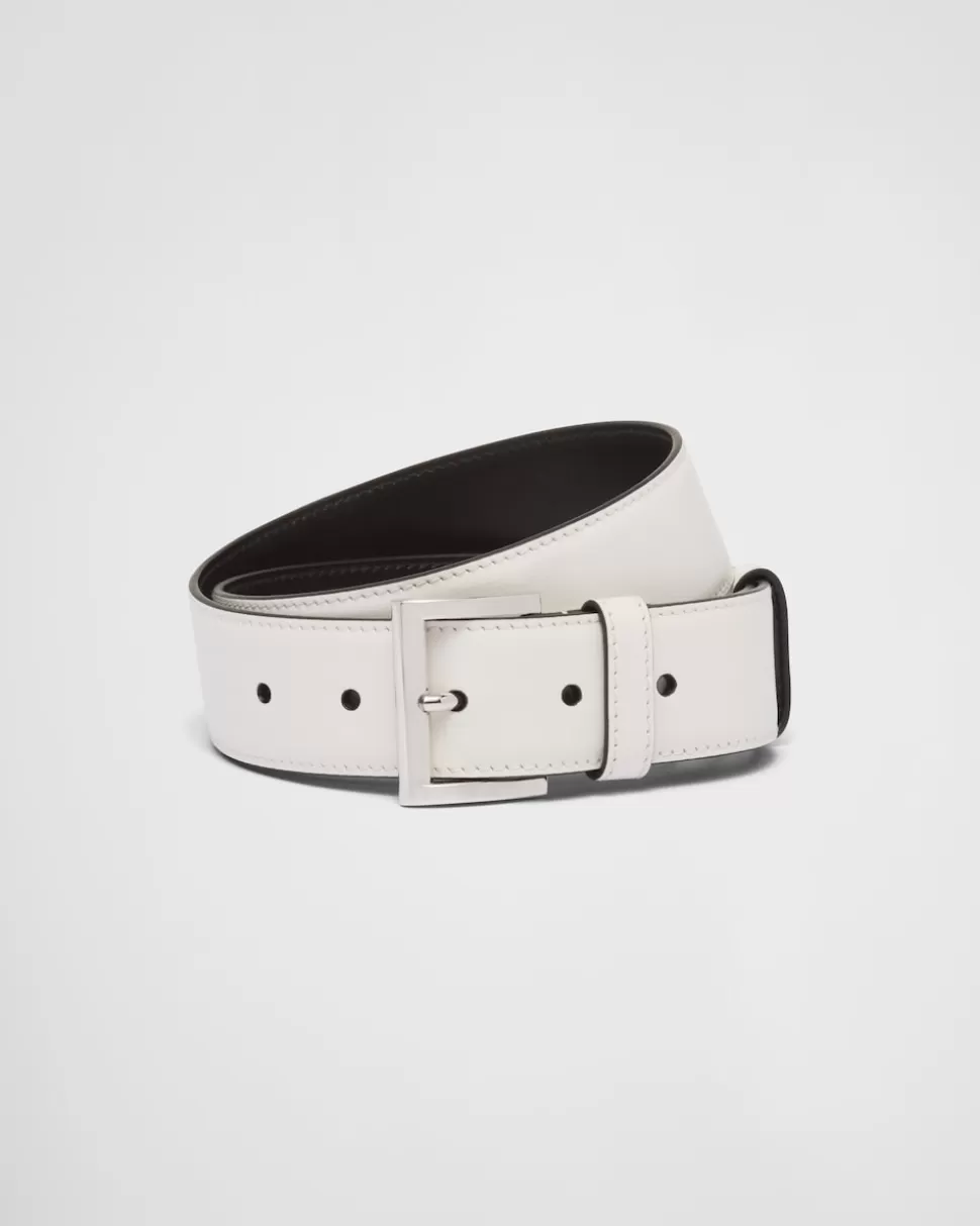 Outlet Prada Gürtel Aus Leder Schwarz