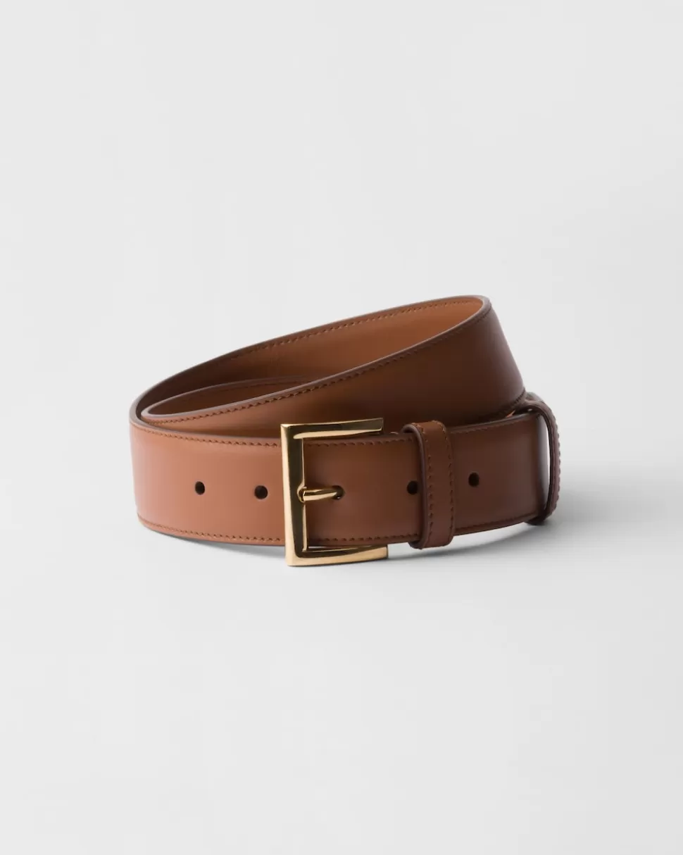 Outlet Prada Gürtel Aus Leder Schwarz