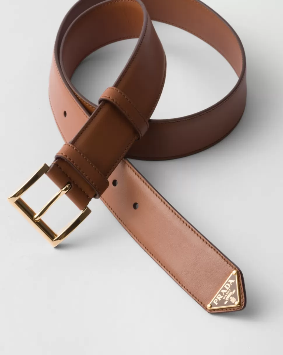 Outlet Prada Gürtel Aus Leder Schwarz