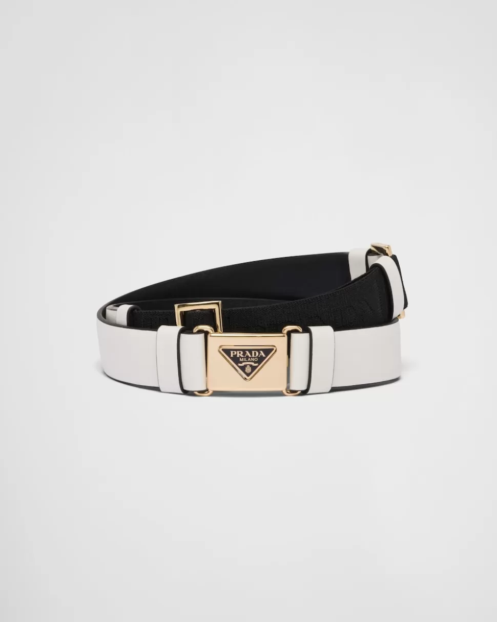 Outlet Prada Gürtel Aus Leder Schwarz