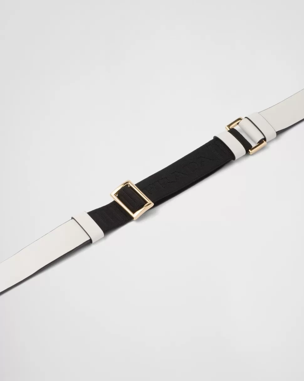 Outlet Prada Gürtel Aus Leder Schwarz