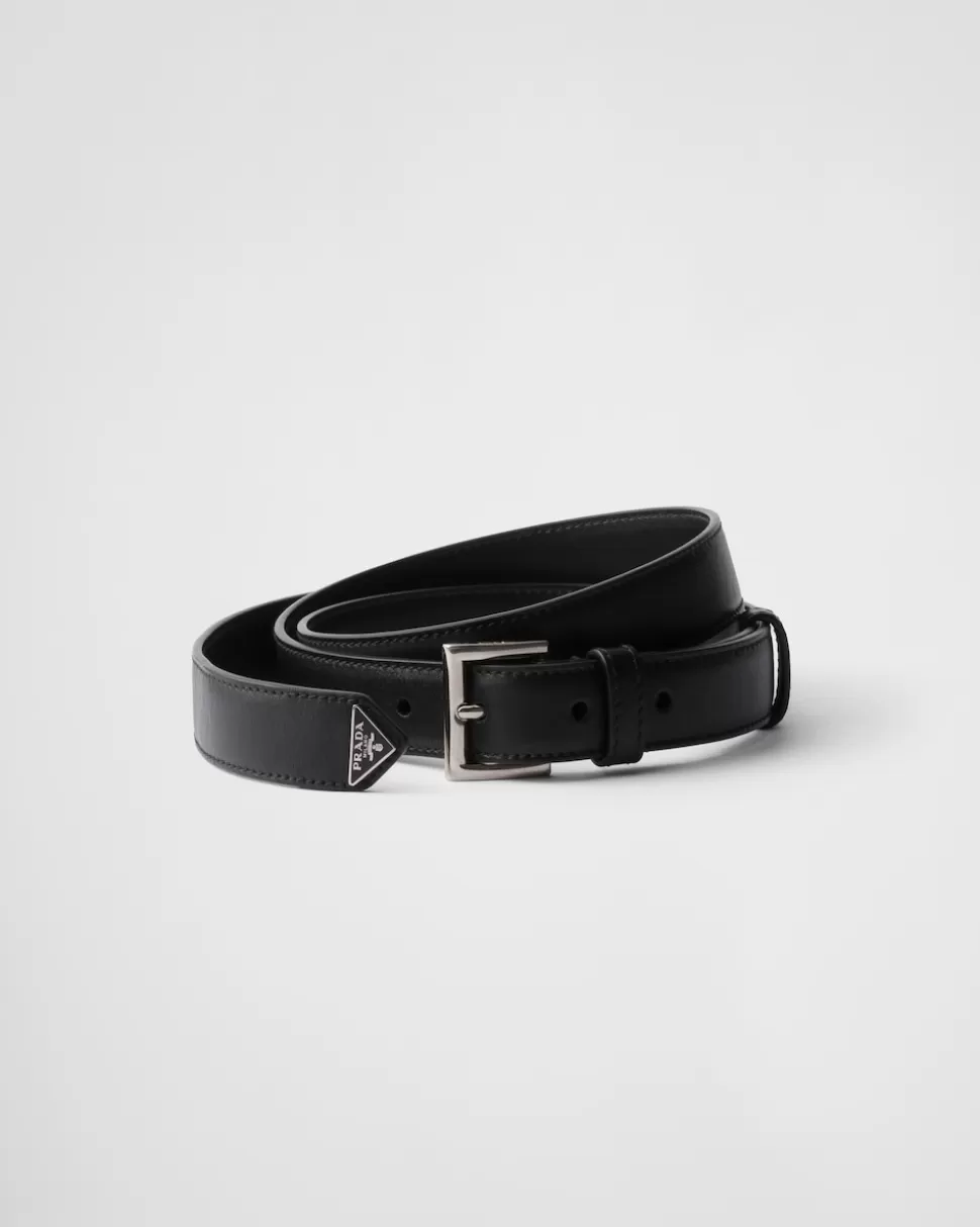 Hot Prada Gürtel Aus Leder Schwarz