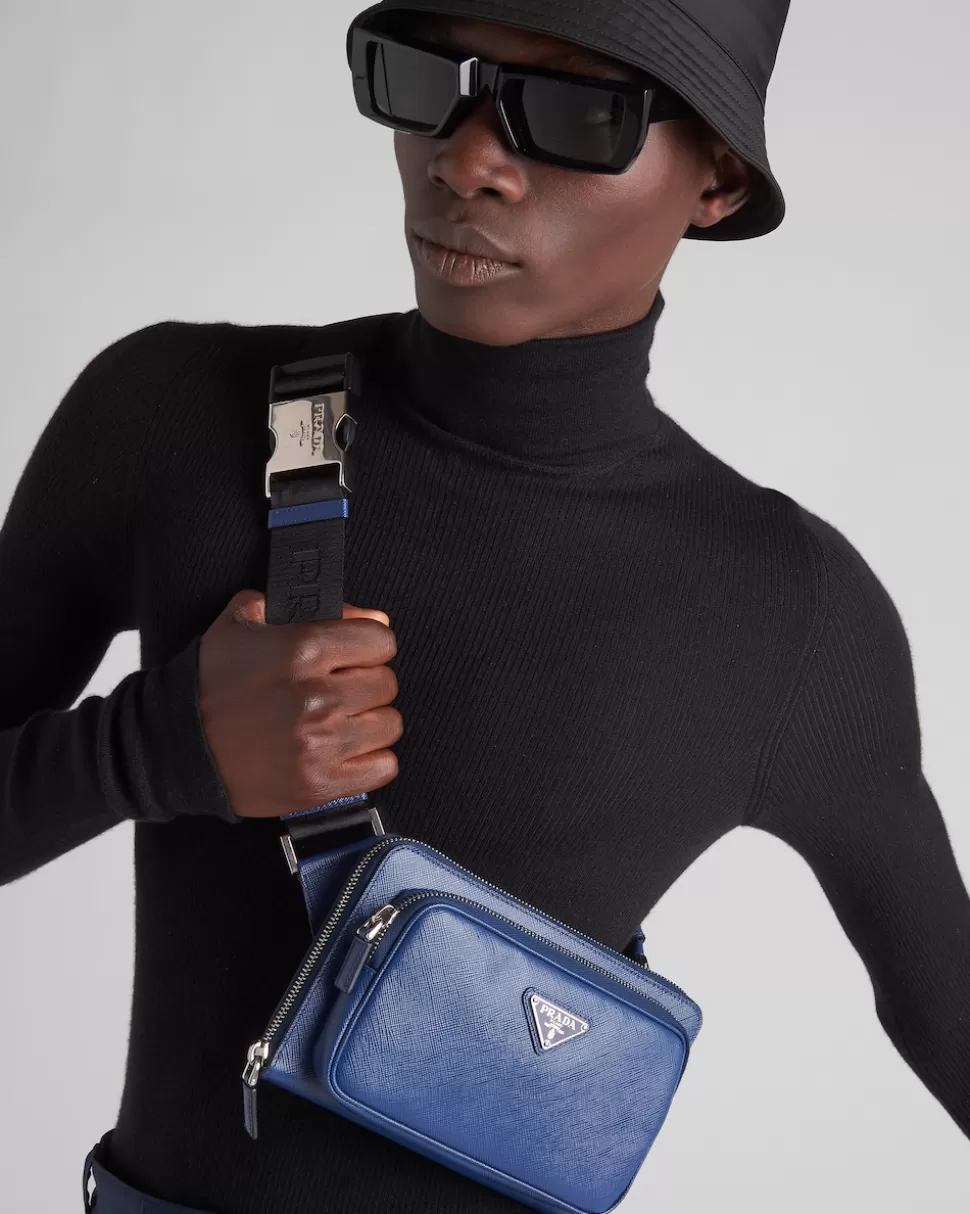 Online Prada Gürteltasche Aus Saffiano-leder Schwarz