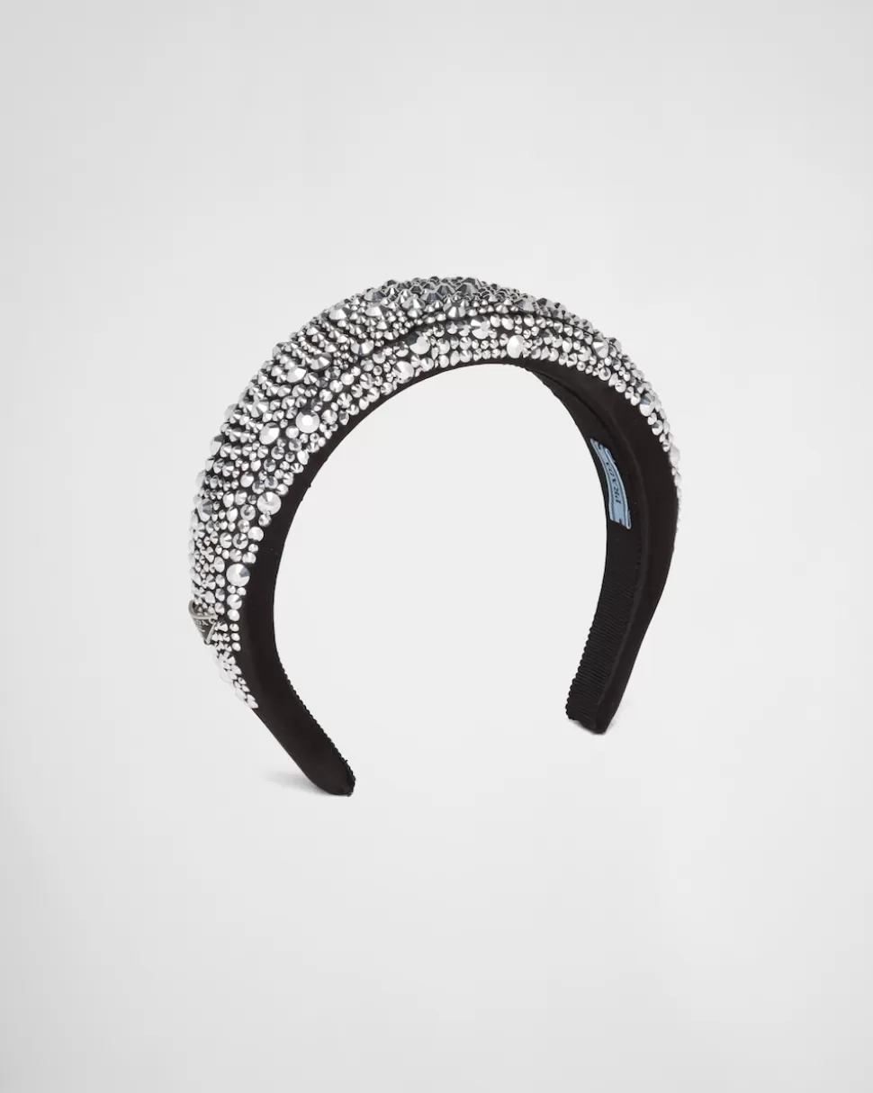 Clearance Prada Haarreif Aus Satin Platin