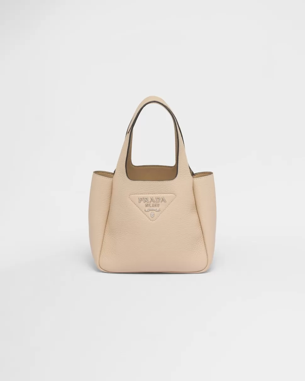 Fashion Prada Handtasche Aus Leder Schwarz