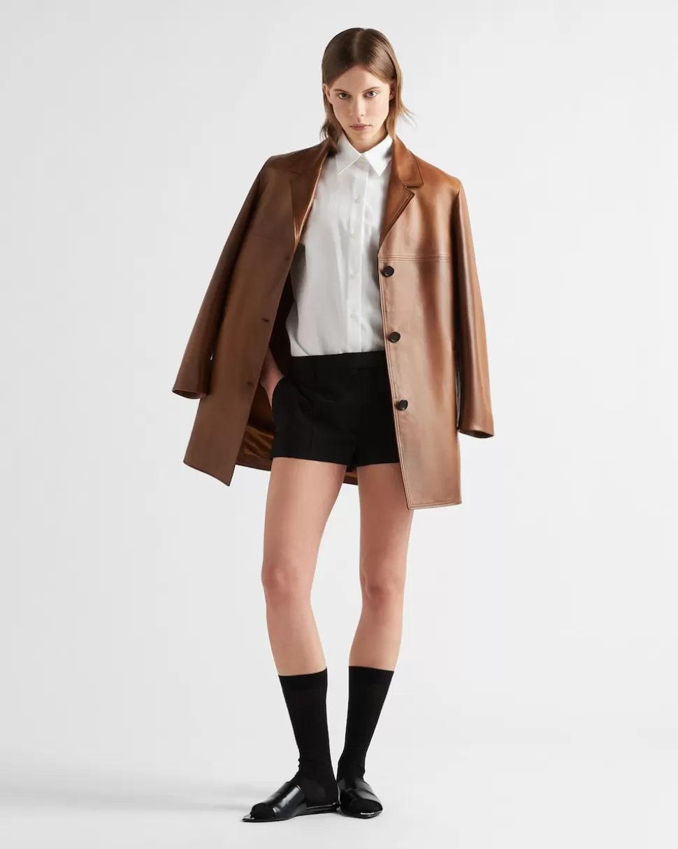 Cheap Prada Hemd Aus Popeline Weiss