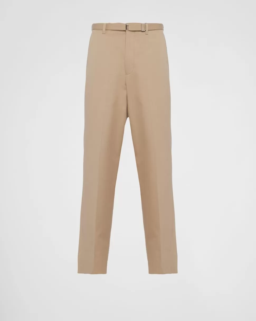 Shop Prada Hose Aus Baumwolle Kordel